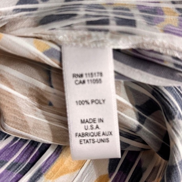 Komarov Button Up Blouse Yellow‎ XL - Picture 10 of 13